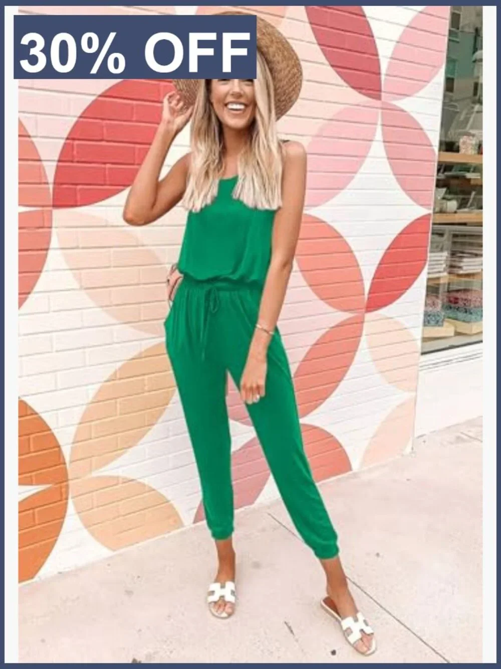 Sleeveless Tank Top and Jogger Set - Matching Lounge Wear, Medium